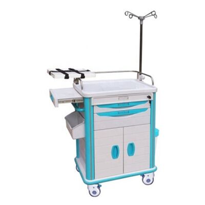 BR-ET003 Hospital Emergency Trolleys Equipment ABS Plastic Carts