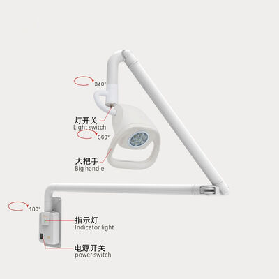 Hospital Medical Clinic Dental Exam Lamp Wall Mounted Type LED Examination Lamp