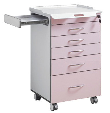 5 Drawers Dental Cabinet With Side Tray