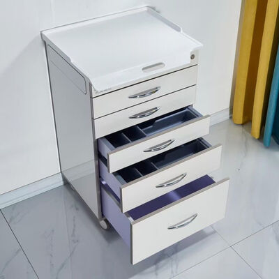 5 Drawers Dental Cabinet With Side Tray