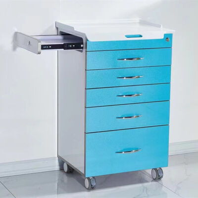 5 Drawers Dental Cabinet With Side Tray