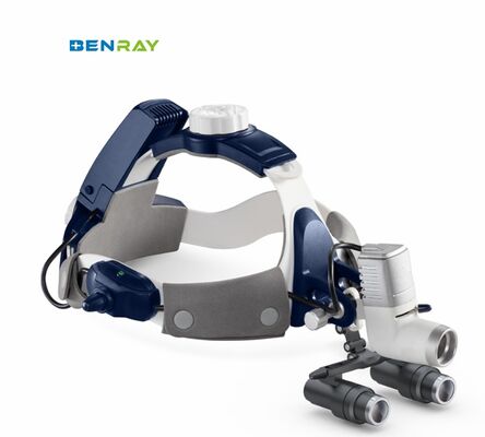 BR-HL08 Phẫu thuật Hoạt động Acrylic ống kính phóng to dây đai đầu đèn LED ánh sáng lâm sàng nha khoa Y tế Phẫu thuật tích hợp đèn pha